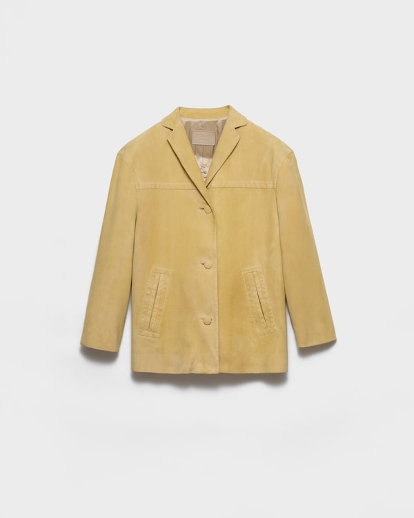 Suede caban jacket - Pollen Yellow Suede caban jacket - Pollen Yellow