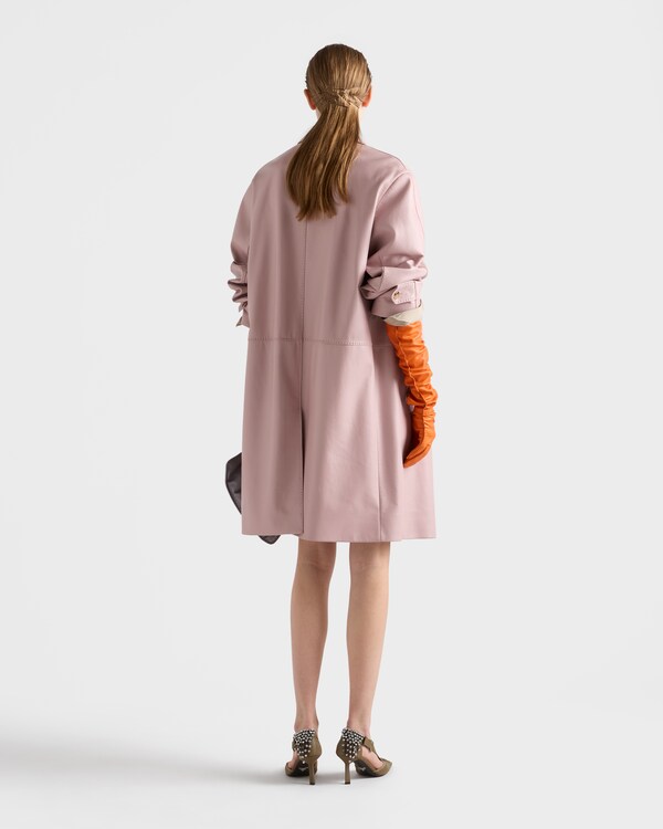 Nappa leather coat - Alabaster Pink Nappa leather coat - Alabaster Pink