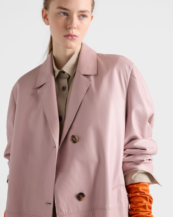 Nappa leather coat - Alabaster Pink Nappa leather coat - Alabaster Pink