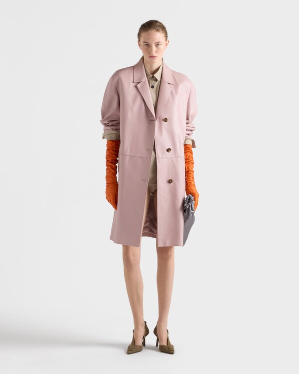 Nappa leather coat - Alabaster Pink Nappa leather coat - Alabaster Pink