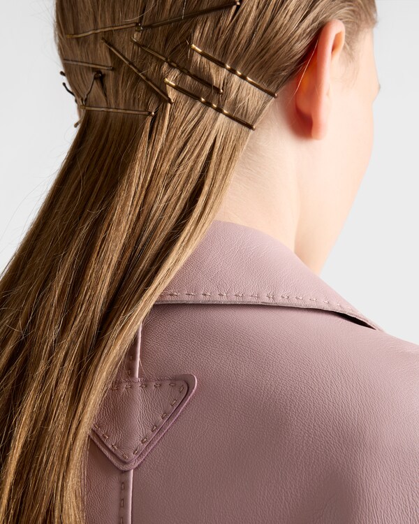 Nappa leather coat - Alabaster Pink Nappa leather coat - Alabaster Pink