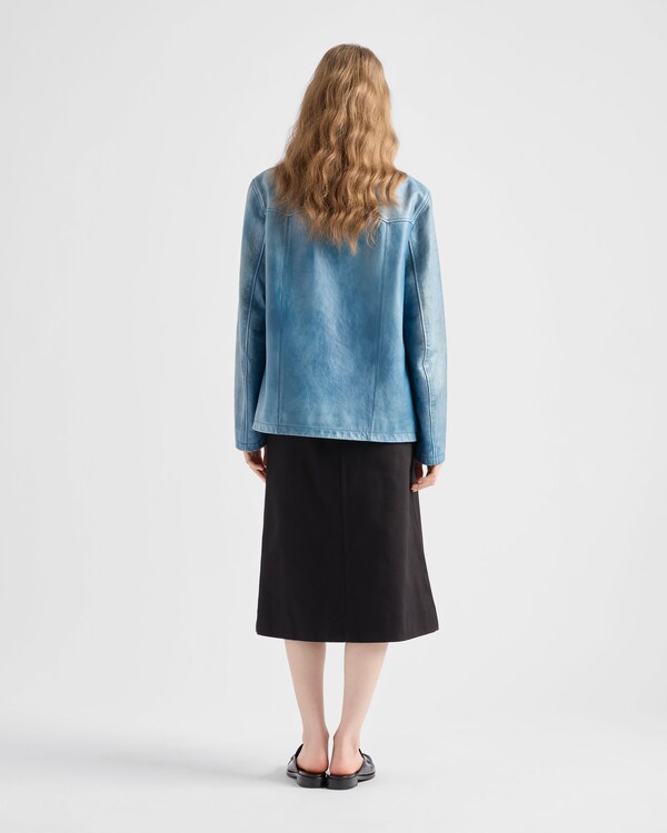 Nappa leather jacket - Aviator Blue Nappa leather jacket - Aviator Blue