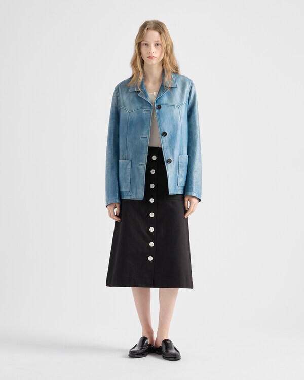 Nappa leather jacket - Aviator Blue Nappa leather jacket - Aviator Blue
