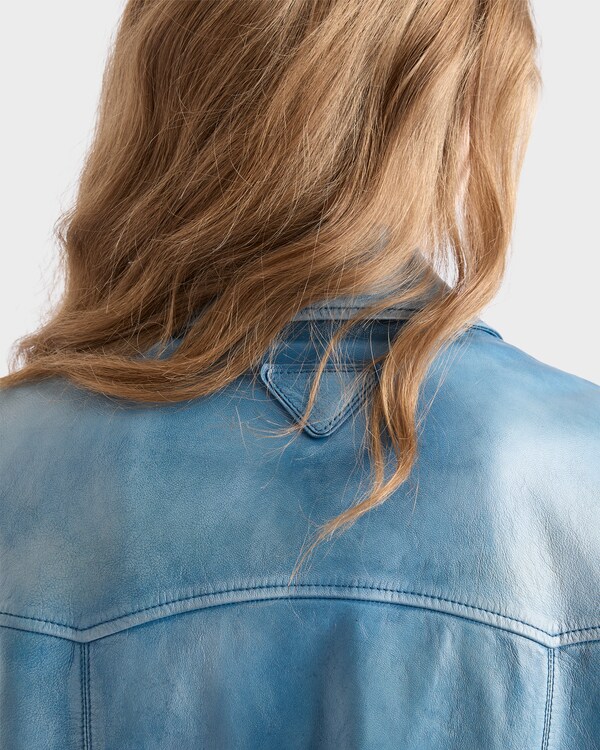 Nappa leather jacket - Aviator Blue Nappa leather jacket - Aviator Blue