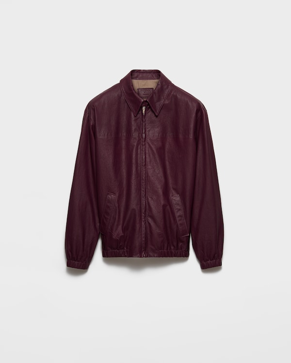 Nappa leather jacket - Plum Nappa leather jacket - Plum