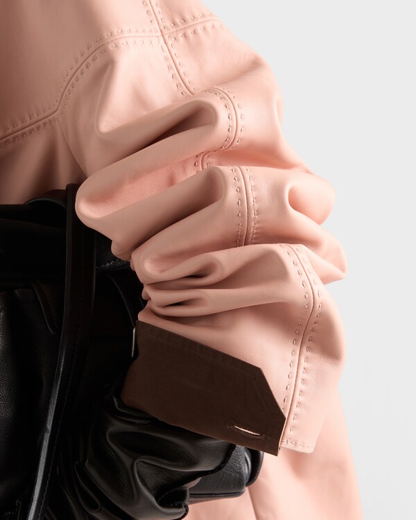 Nappa leather jacket - Apricot Nappa leather jacket - Apricot