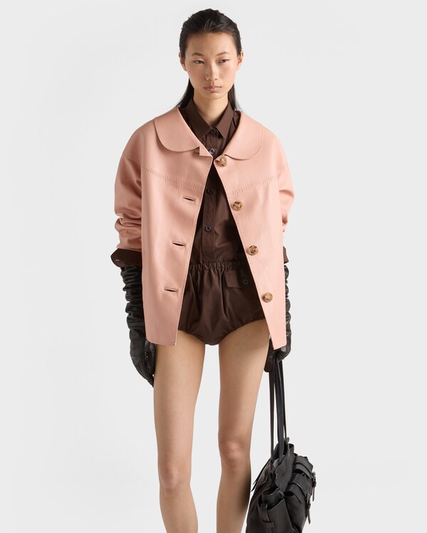 Nappa leather jacket - Apricot Nappa leather jacket - Apricot