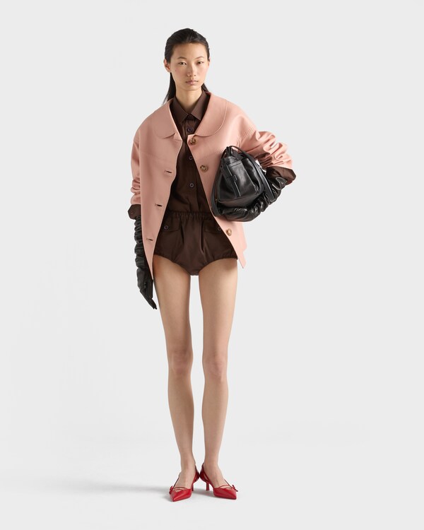 Nappa leather jacket - Apricot Nappa leather jacket - Apricot