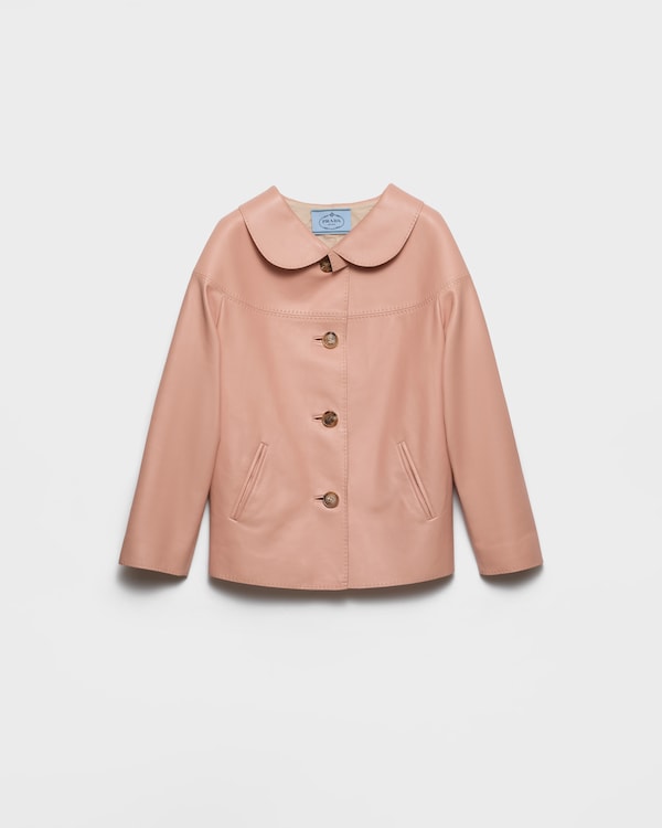 Nappa leather jacket - Apricot Nappa leather jacket - Apricot