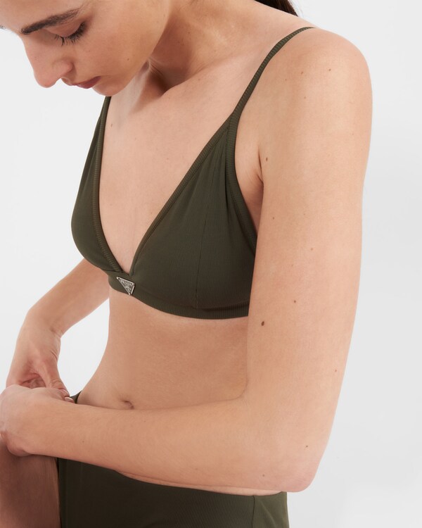 Ribbed knit bikini bottom - Selva Green Ribbed knit bikini bottom - Selva Green