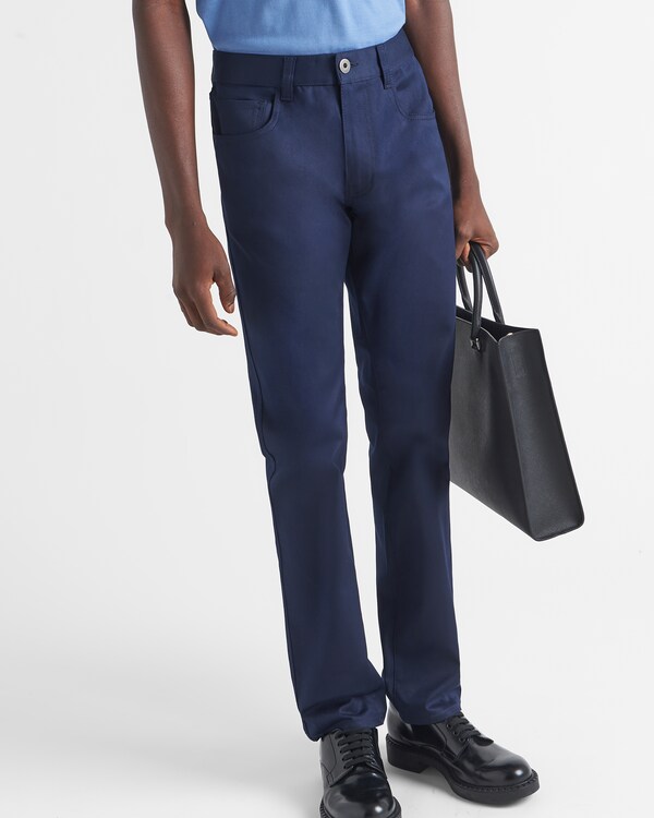 Five-pocket stretch drill jeans - Navy Five-pocket stretch drill jeans - Navy