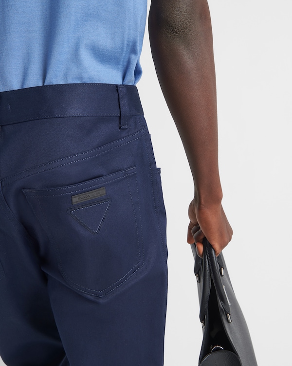 Five-pocket stretch drill jeans - Navy Five-pocket stretch drill jeans - Navy