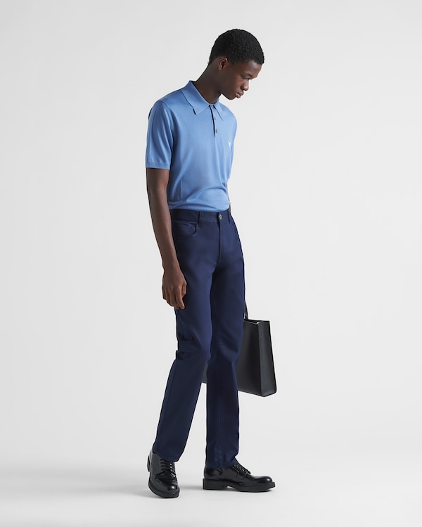 Five-pocket stretch drill jeans - Navy Five-pocket stretch drill jeans - Navy