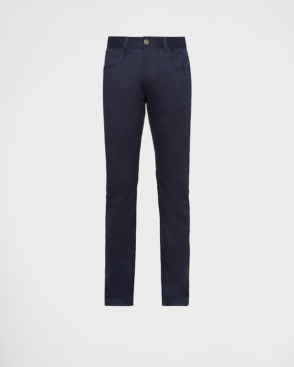 Five-pocket stretch drill jeans - Navy Five-pocket stretch drill jeans - Navy