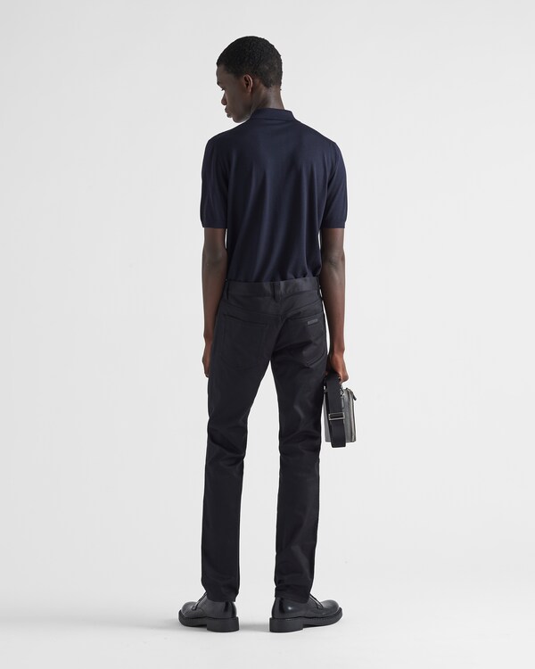 Five-pocket stretch drill jeans - Black Five-pocket stretch drill jeans - Black
