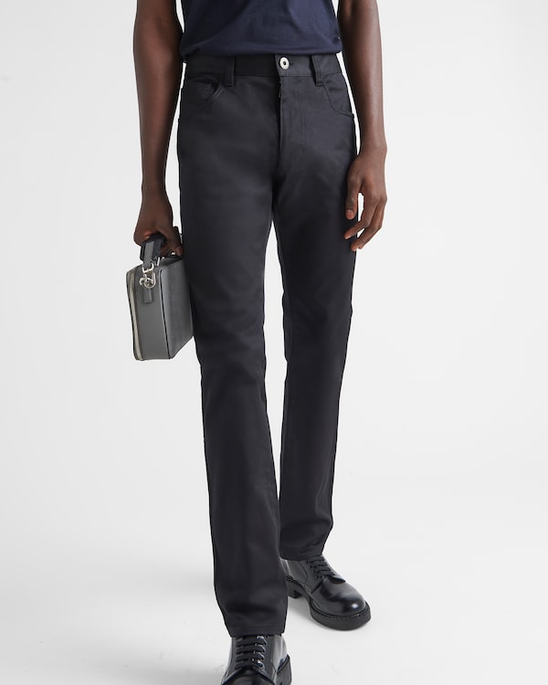 Five-pocket stretch drill jeans - Black Five-pocket stretch drill jeans - Black