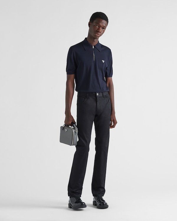 Five-pocket stretch drill jeans - Black Five-pocket stretch drill jeans - Black