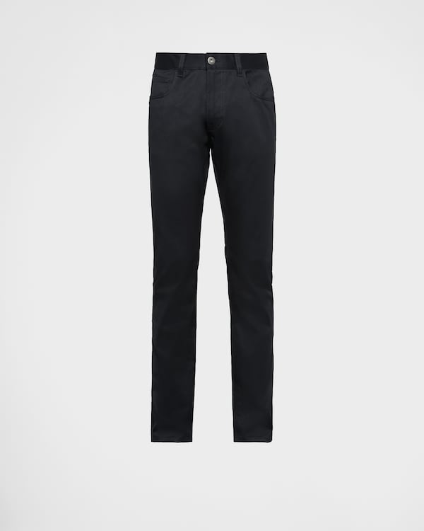 Five-pocket stretch drill jeans - Black Five-pocket stretch drill jeans - Black