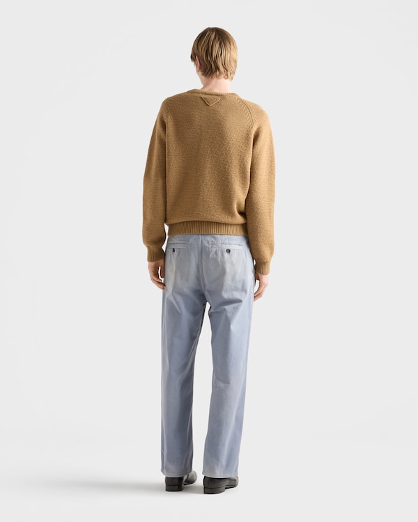 Washed gabardine pants - Blue Gray Washed gabardine pants - Blue Gray