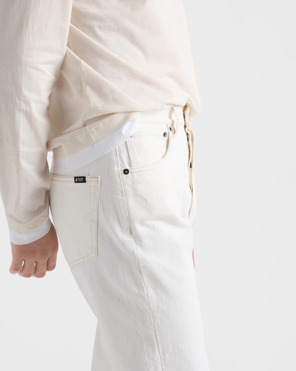 Old denim five-pocket jeans - White Old denim five-pocket jeans - White