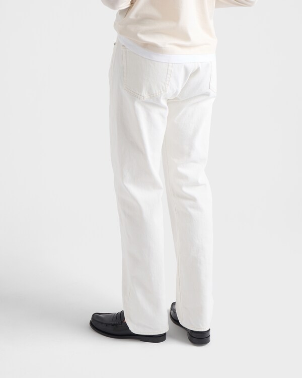 Old denim five-pocket jeans - White Old denim five-pocket jeans - White