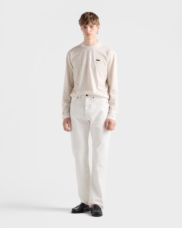 Old denim five-pocket jeans - White Old denim five-pocket jeans - White