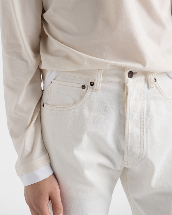 Old denim five-pocket jeans - White Old denim five-pocket jeans - White