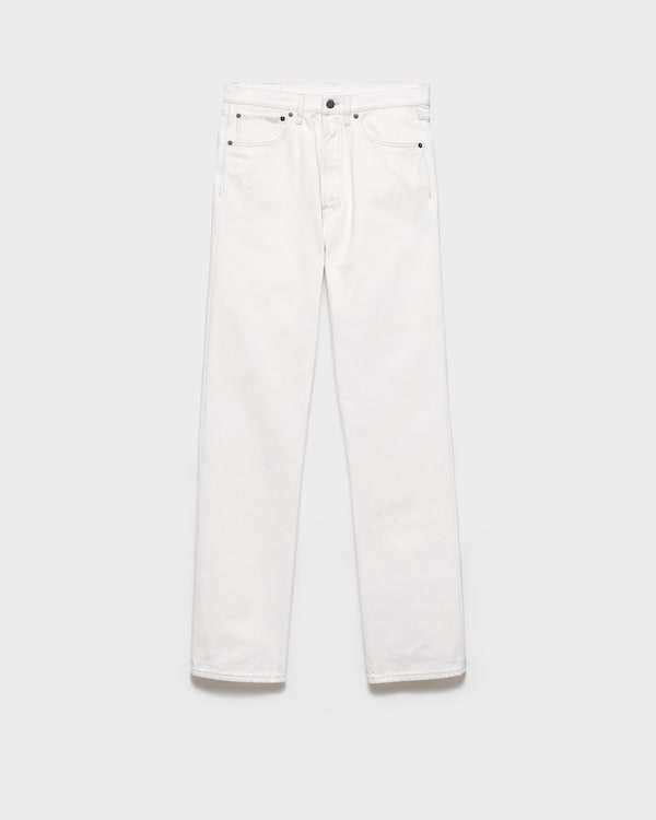 Old denim five-pocket jeans - White Old denim five-pocket jeans - White