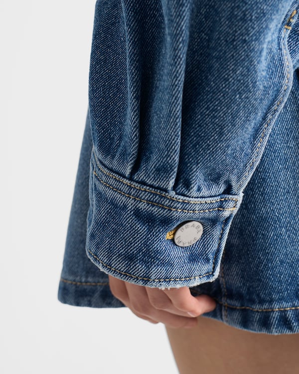 Cropped denim jacket - Light Blue Cropped denim jacket - Light Blue