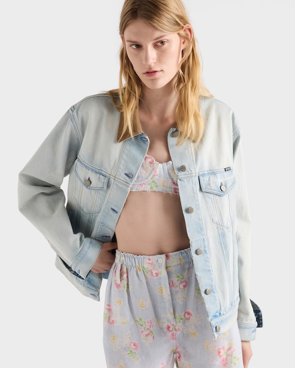 Denim blouson jacket - Light Blue Denim blouson jacket - Light Blue