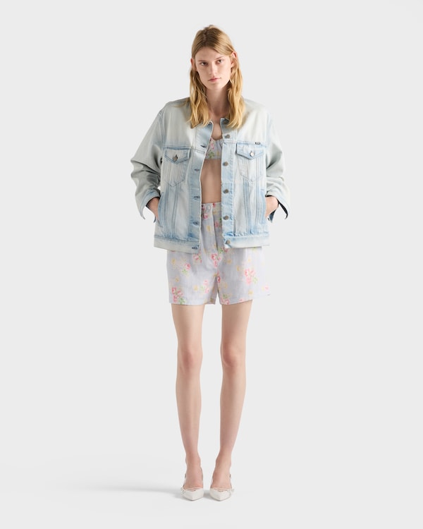 Denim blouson jacket - Light Blue Denim blouson jacket - Light Blue