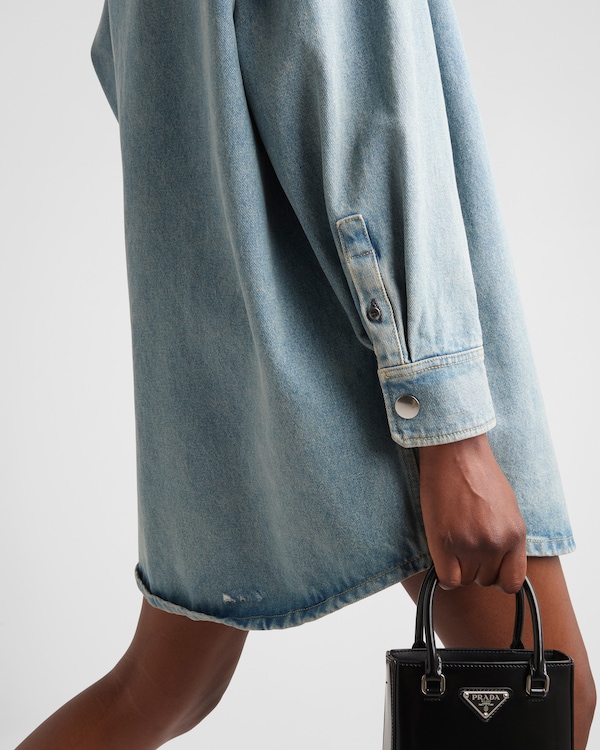 Oversized organic denim shirt - Mid Blue Oversized organic denim shirt - Mid Blue