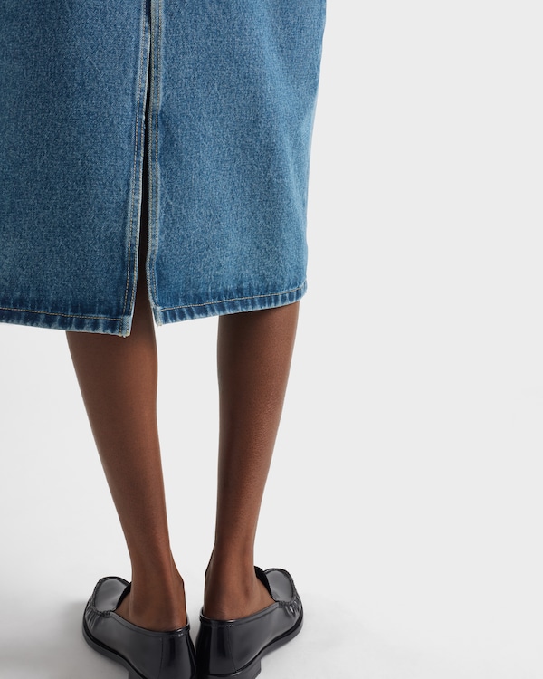 Flared denim skirt - Light Blue Flared denim skirt - Light Blue