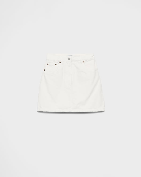Denim miniskirt - White Denim miniskirt - White
