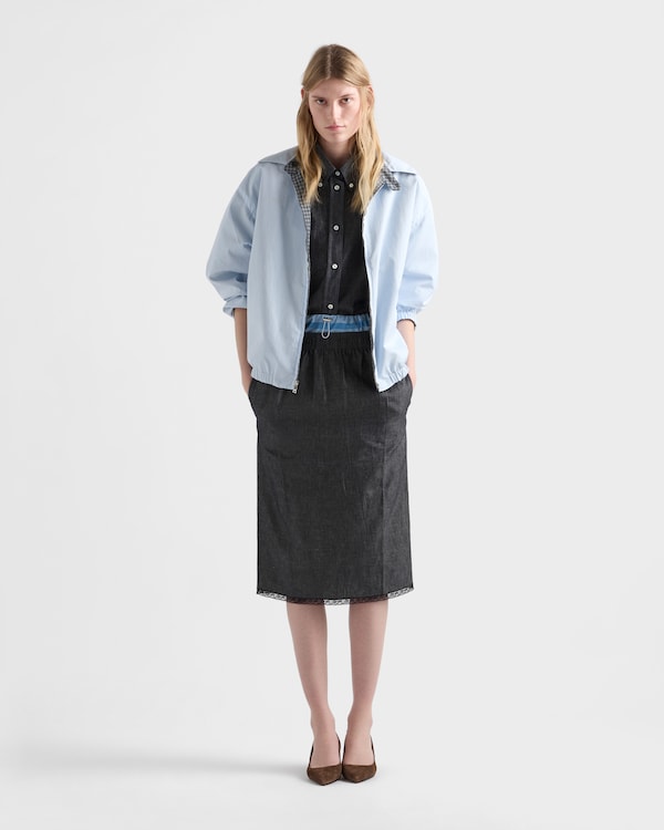 Chambray skirt - Navy Chambray skirt - Navy