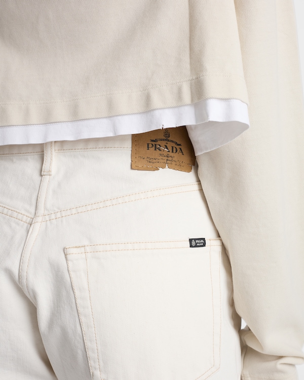 Old denim Bermudas - White Old denim Bermudas - White