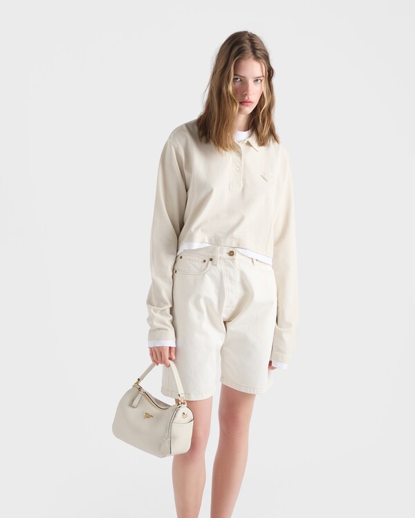 Old denim Bermudas - White Old denim Bermudas - White