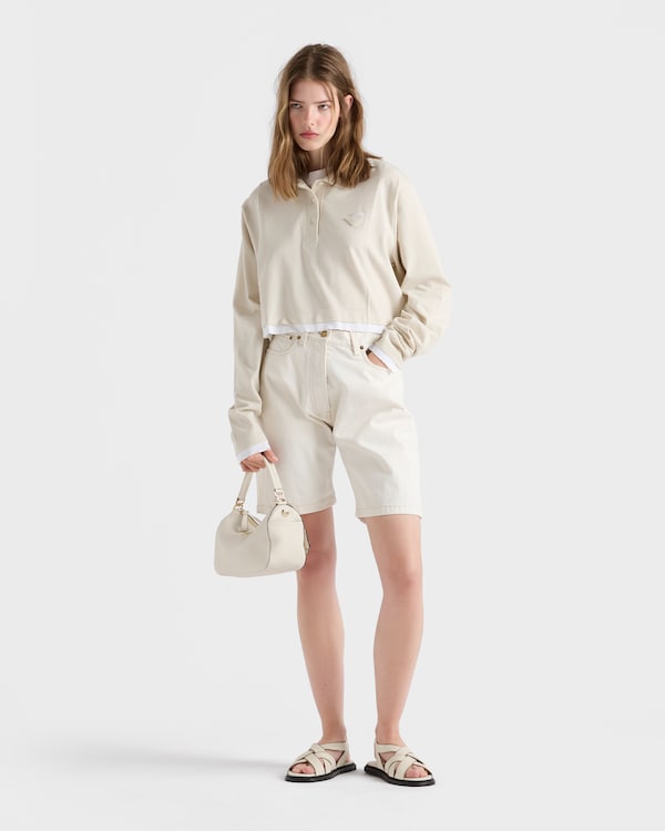 Old denim Bermudas - White Old denim Bermudas - White