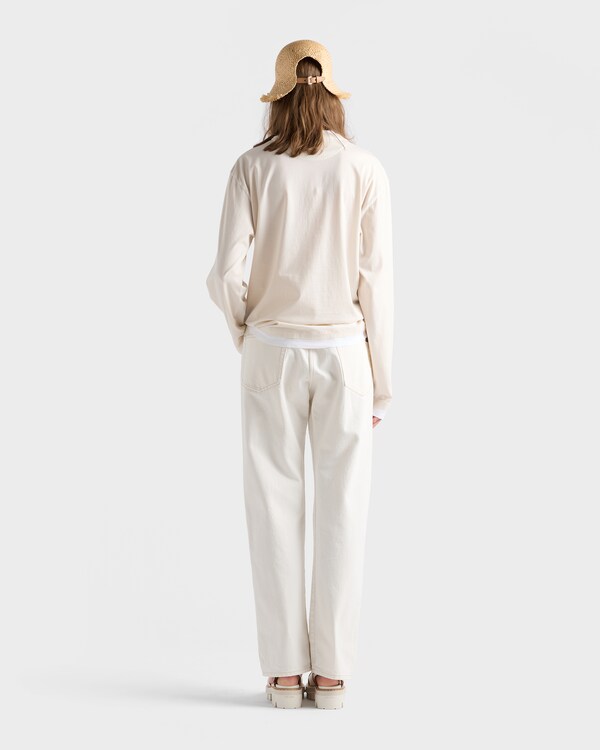 Old denim five-pocket jeans - White Old denim five-pocket jeans - White