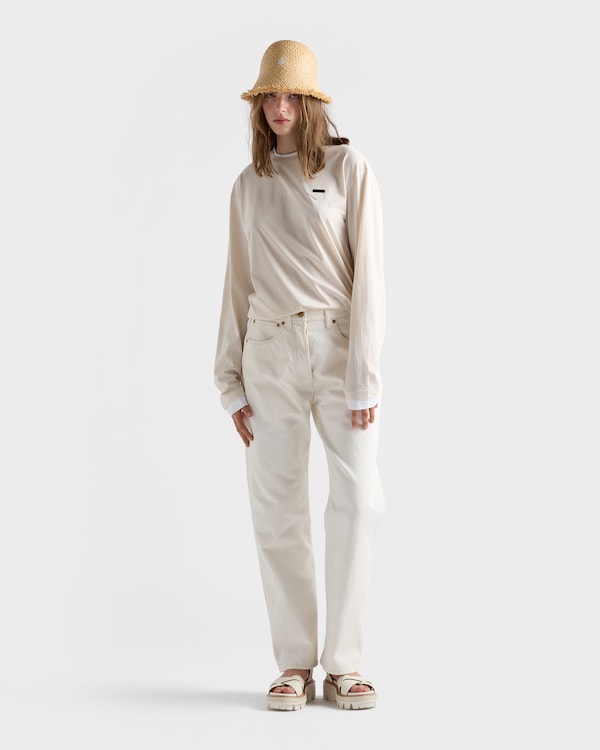 Old denim five-pocket jeans - White Old denim five-pocket jeans - White
