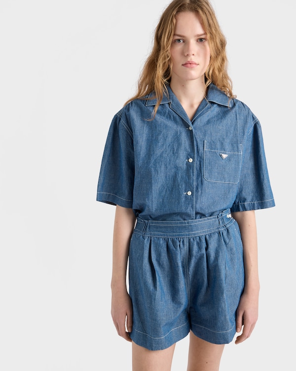 Chambray jumpsuit - Light Blue Chambray jumpsuit - Light Blue