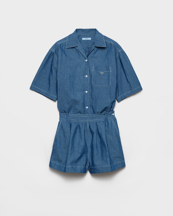 Chambray jumpsuit - Light Blue Chambray jumpsuit - Light Blue