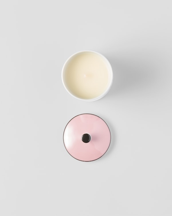 Porcelain scented candle - Lipstick Style - White/Pale Pink Porcelain scented candle - Lipstick Style - White/Pale Pink