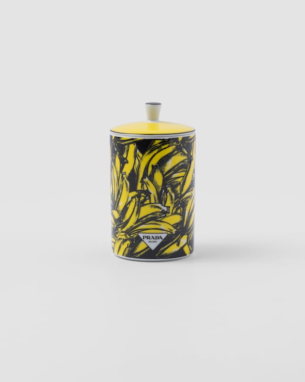 Porcelain scented candle - Banana - Yellow Porcelain scented candle - Banana - Yellow
