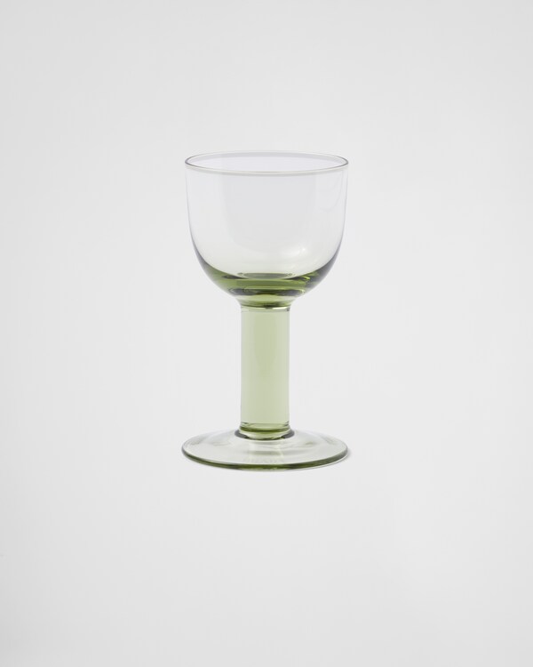 Set of two crystal white wine glasses - Plinth - Moss Set of two crystal white wine glasses - Plinth - Moss