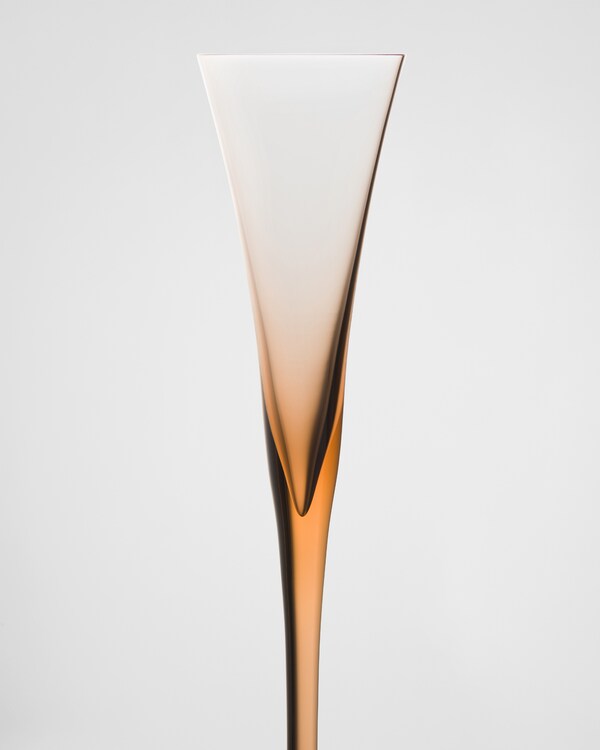 Set of two crystal flutes - New York - Onix Set of two crystal flutes - New York - Onix