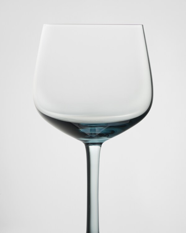 Set of two crystal white wine glasses - New York - Sea Blue Set of two crystal white wine glasses - New York - Sea Blue