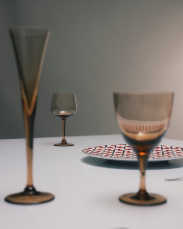 Set of two crystal white wine glasses - New York - Onix Set of two crystal white wine glasses - New York - Onix