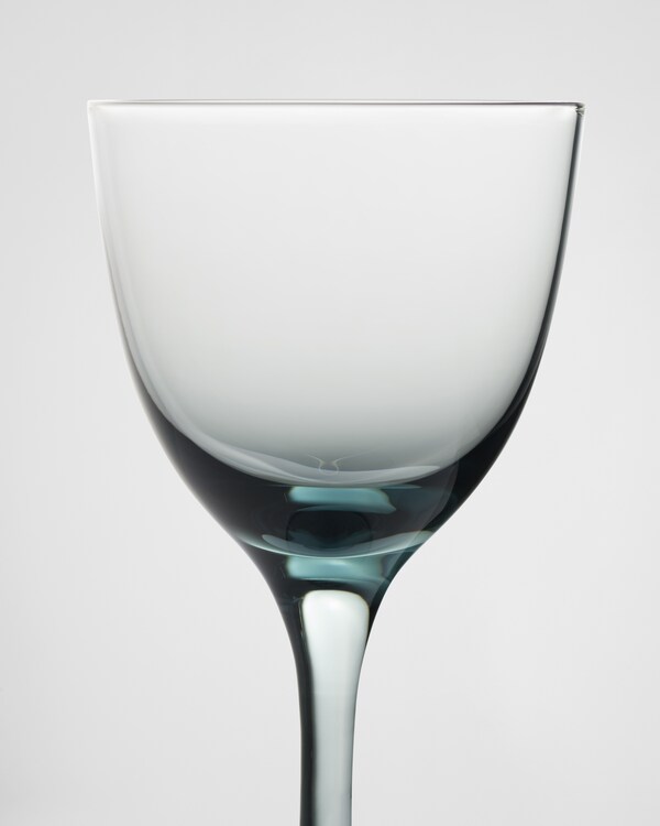 Set of two crystal water glasses - New York - Sea Blue Set of two crystal water glasses - New York - Sea Blue