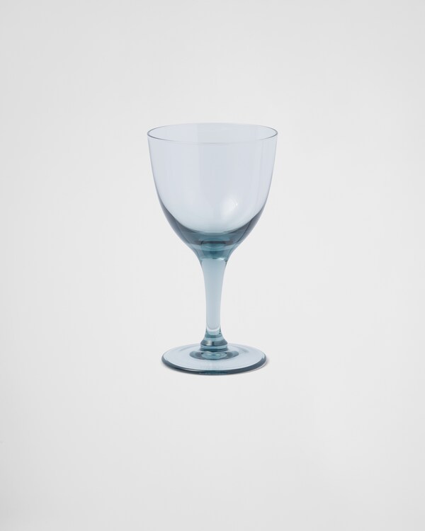 Set of two crystal water glasses - New York - Sea Blue Set of two crystal water glasses - New York - Sea Blue